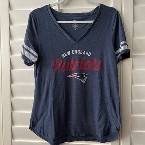 New England Patriots V Neck Tee